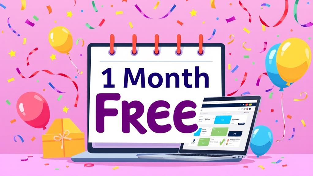 free month promotional offer