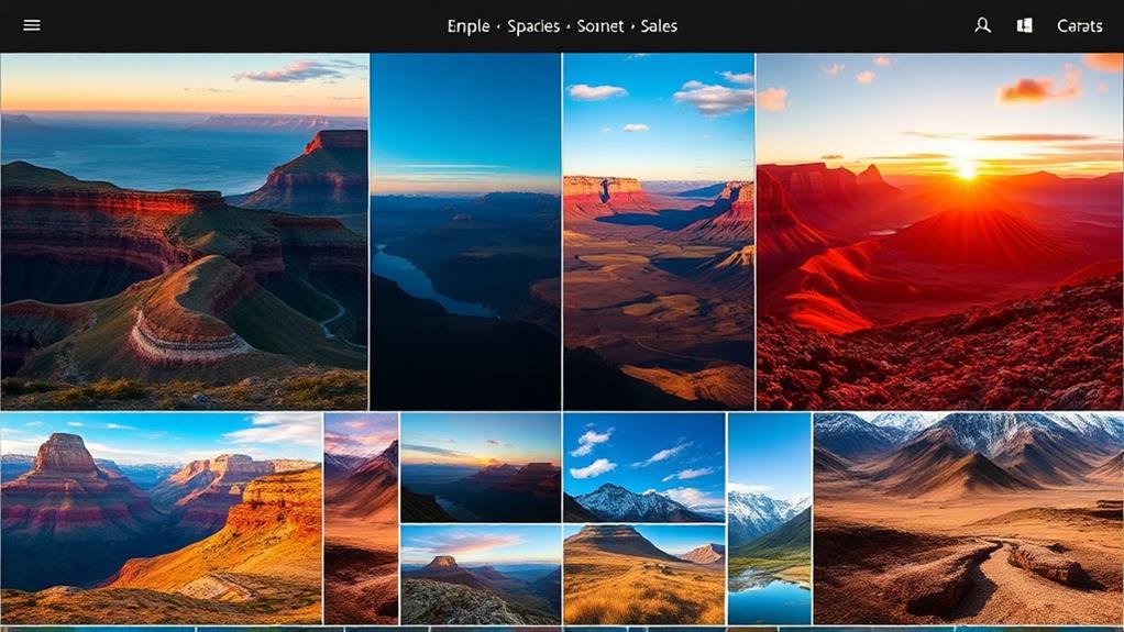 tailored image gallery features