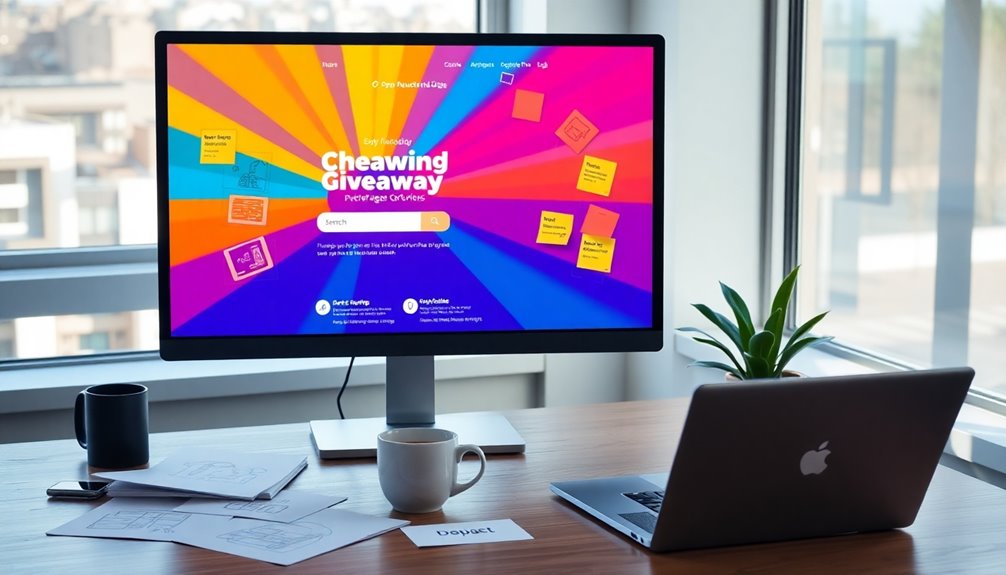 engaging giveaway landing page