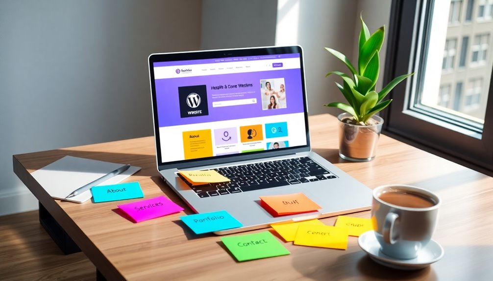 essential one page website sections