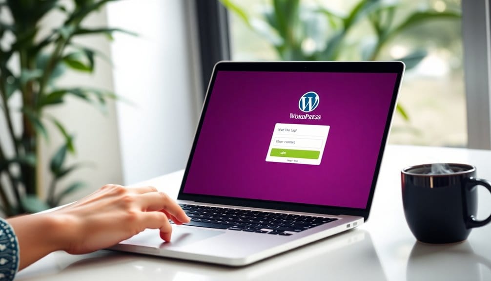 access wordpress login page
