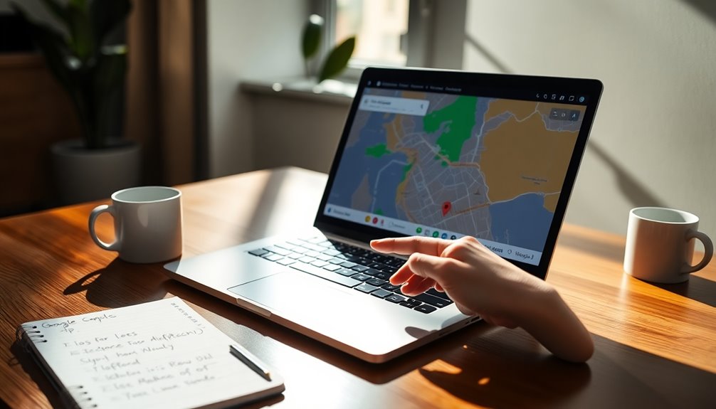 accessing google maps location
