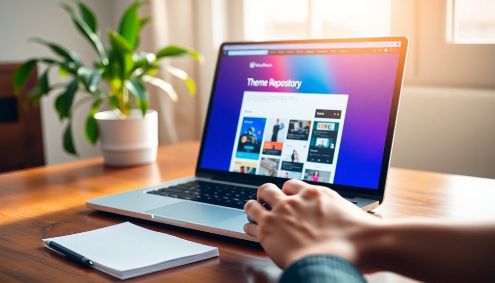 explore and choose themes