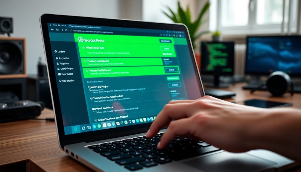 update wordpress for security