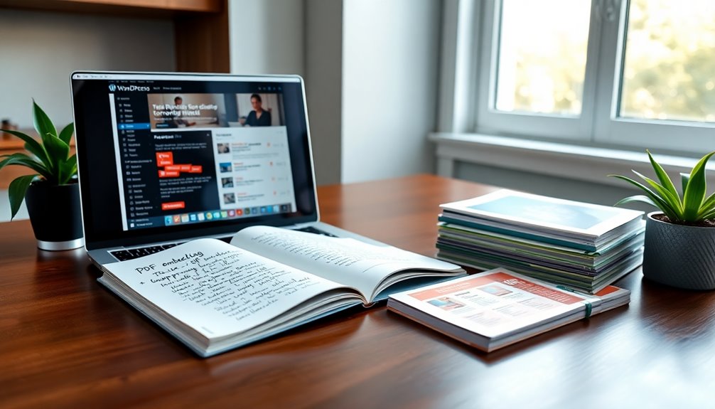 upload pdfs to wordpress
